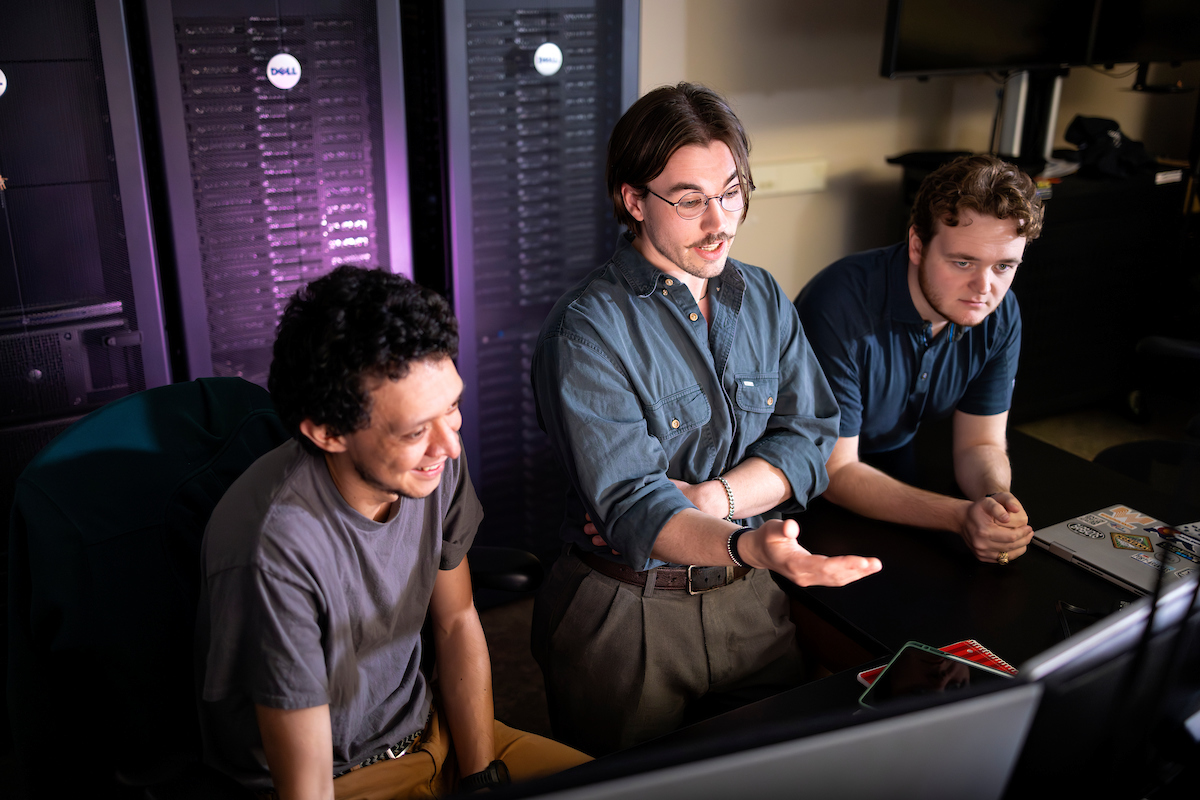Students working in the COMET Lab.