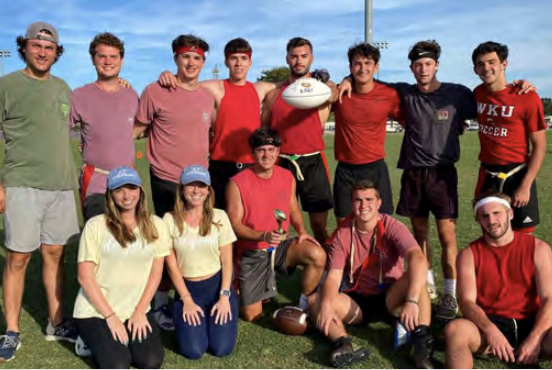 pi kappa alpha members at sports game