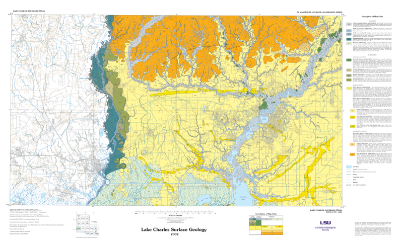 Lake Charles Surface Geology