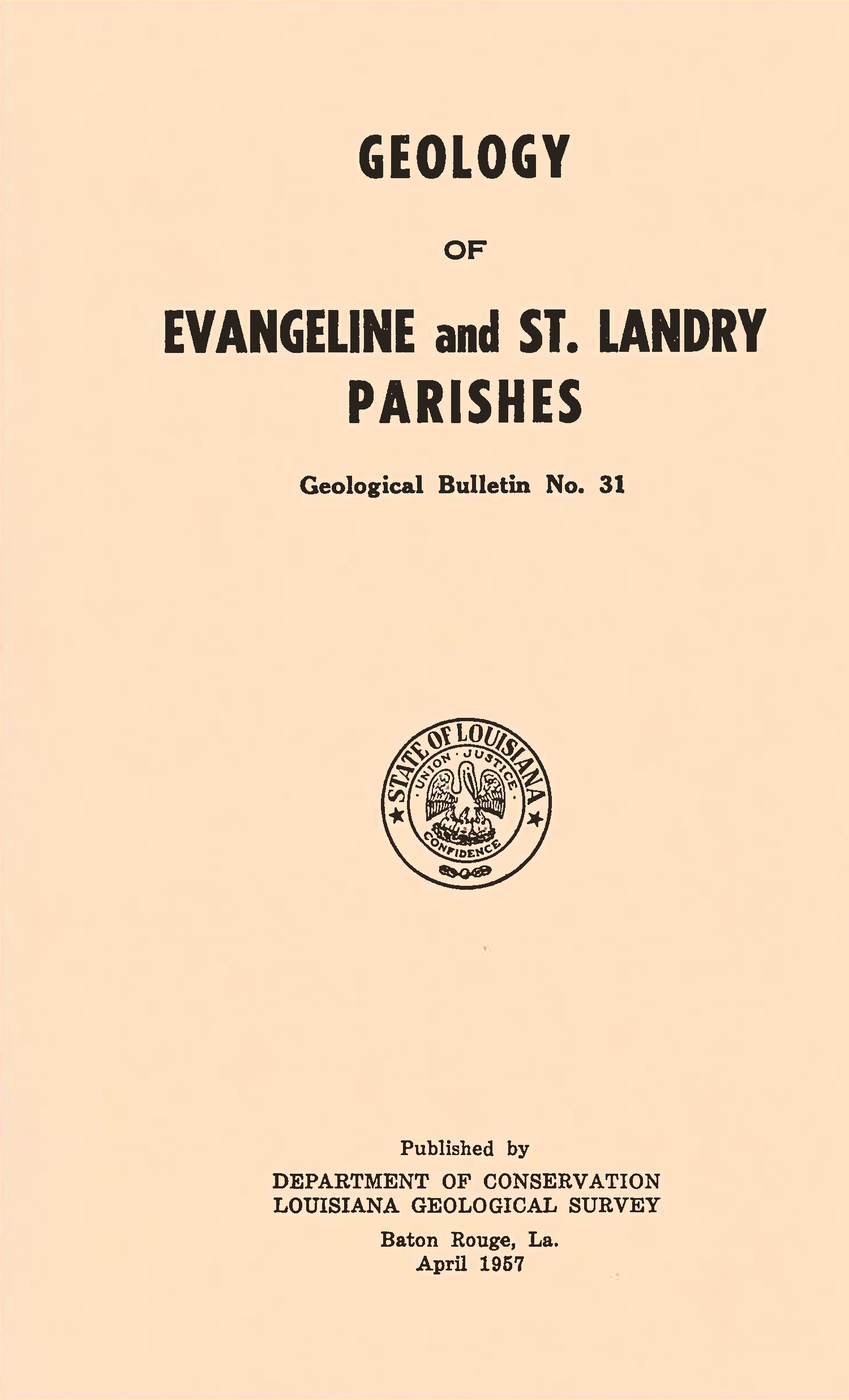 Geology of Evangeline and St. Landry Parishes