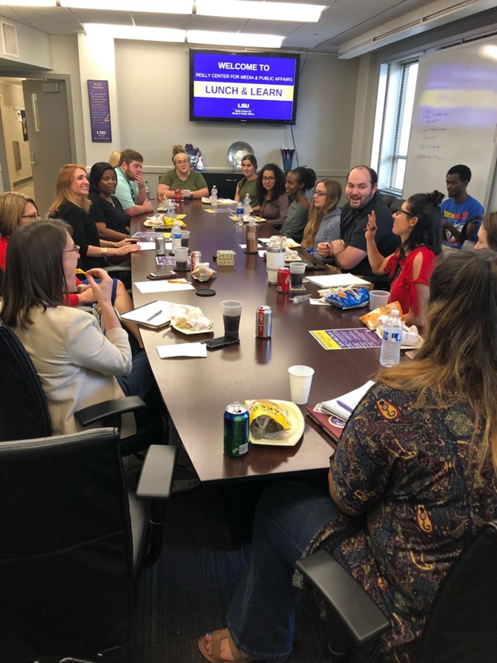 students attending lunch and learn 