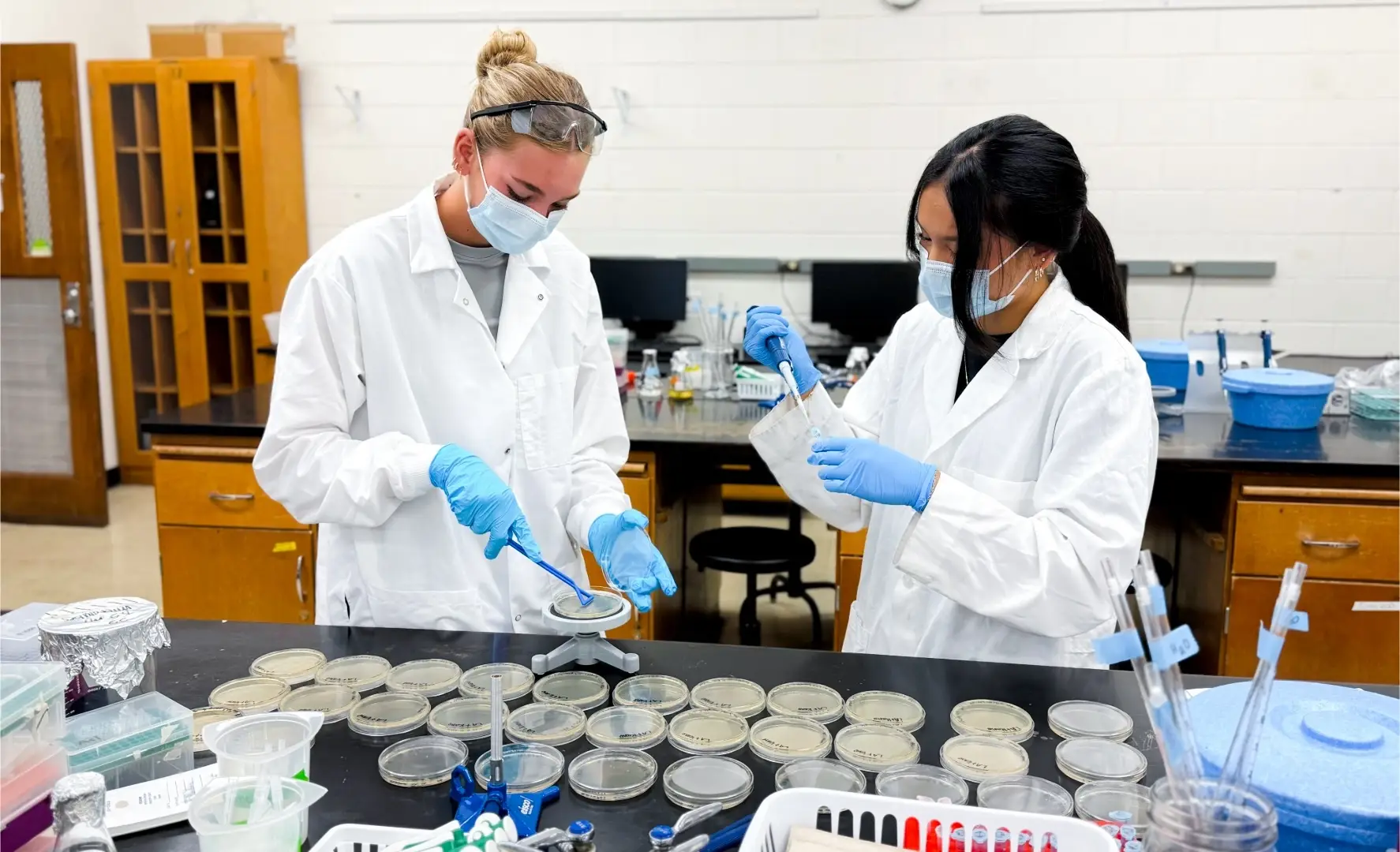Students in a lab