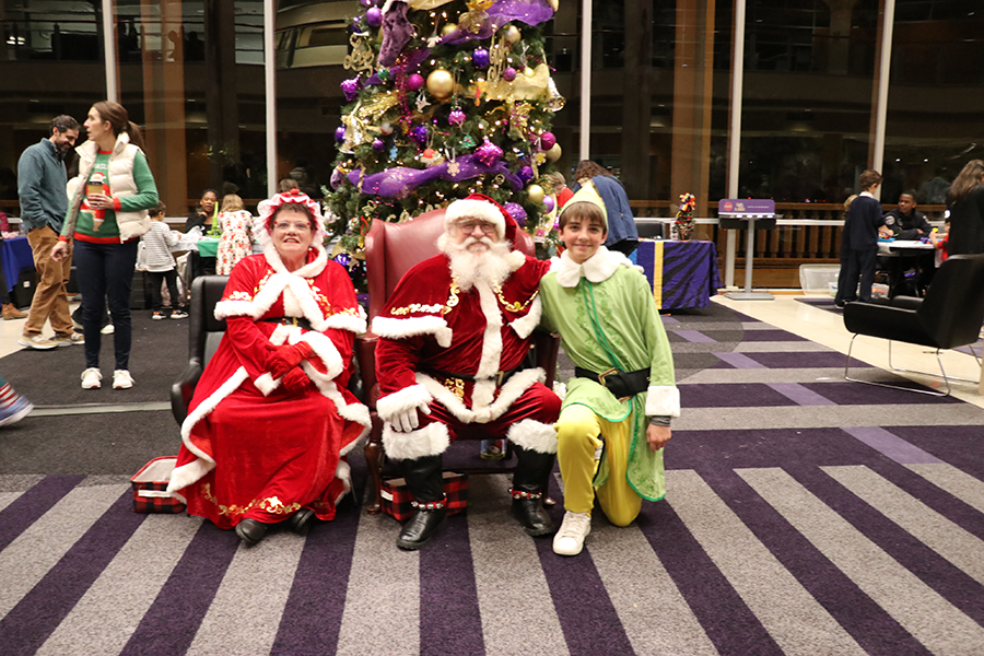 elf Santa and Mrs. Claus