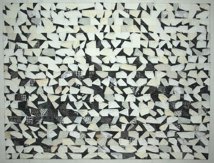 Flying Geese Fabric piece with white pieces on back