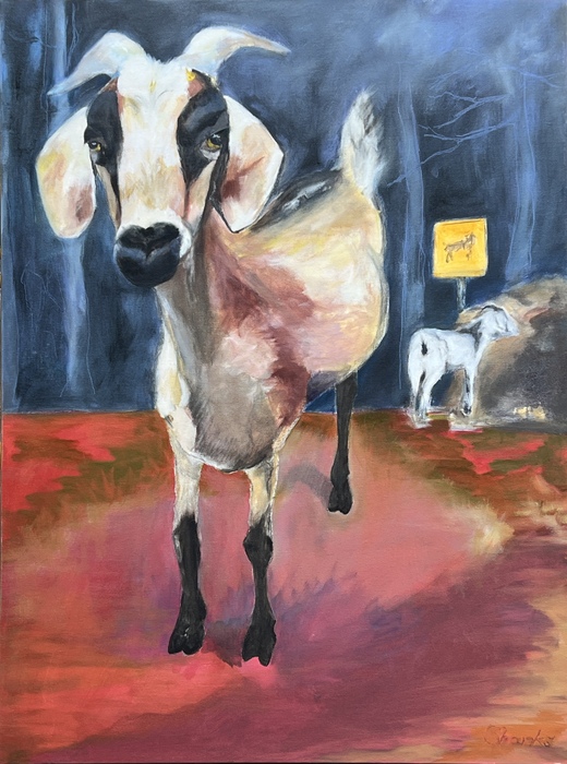 Portrait of a Goat goat