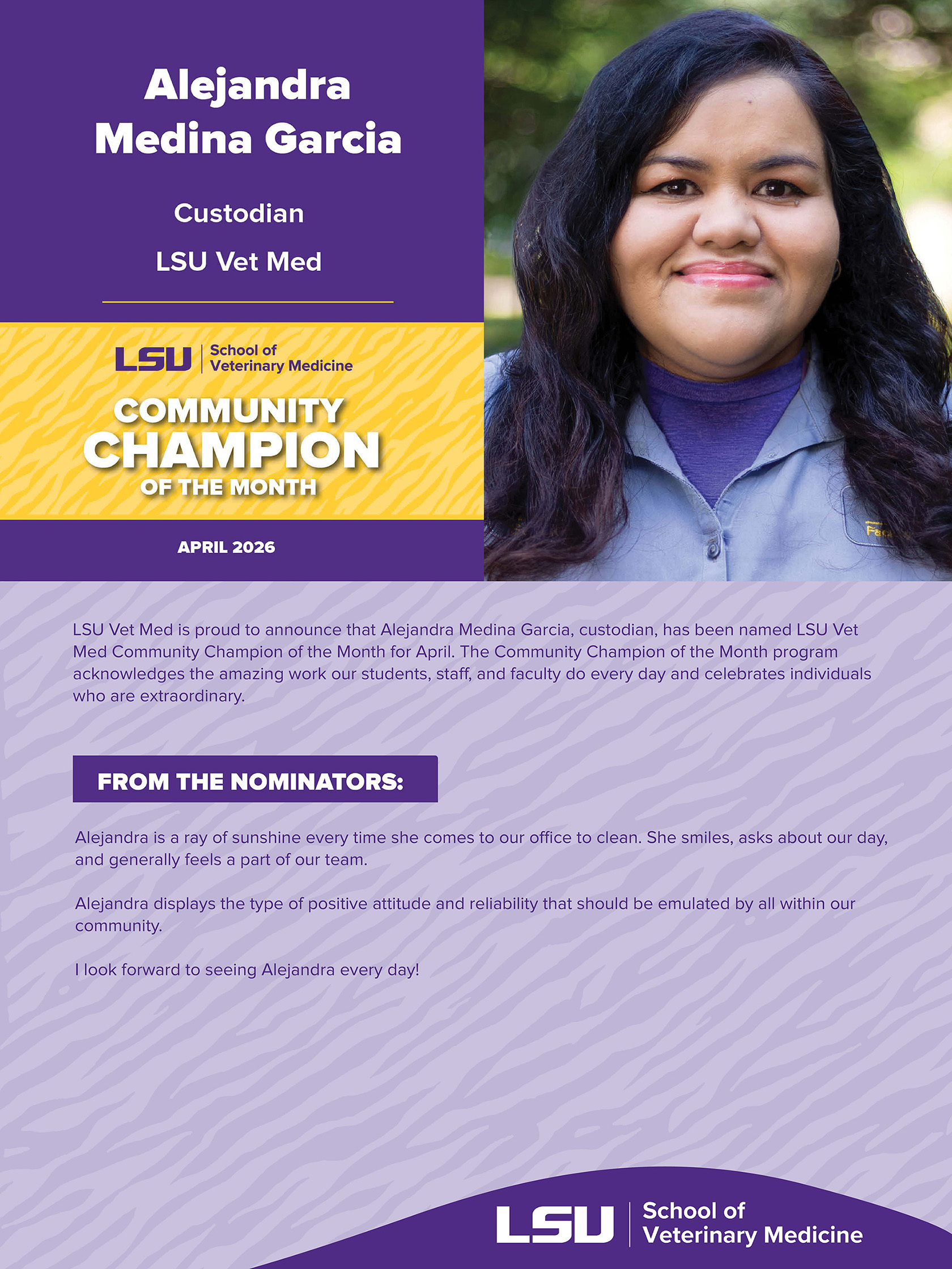 Champion flyer with Alejandra Garcia